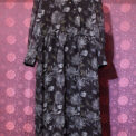 ROUROU M.SIX003 Chrysanthemum Chiffon Mandarin Collar Dress