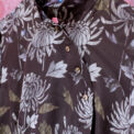 ROUROU M.SIX003 Chrysanthemum Chiffon Mandarin Collar Dress
